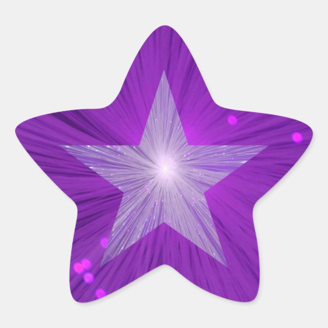 Forma estelar do autocolante em estrela (Frente)