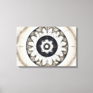 Forma Étnica Canvas de Arte Molhada Colorida Moder