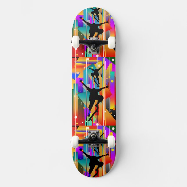 Forma Geométrica Skate Abstrato (Frente)