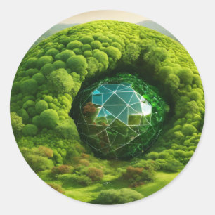 Forma: Os adesivos redondos clássicos Criam o ades