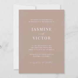 Formal Mínimo de Convite para Casamento Clássico J