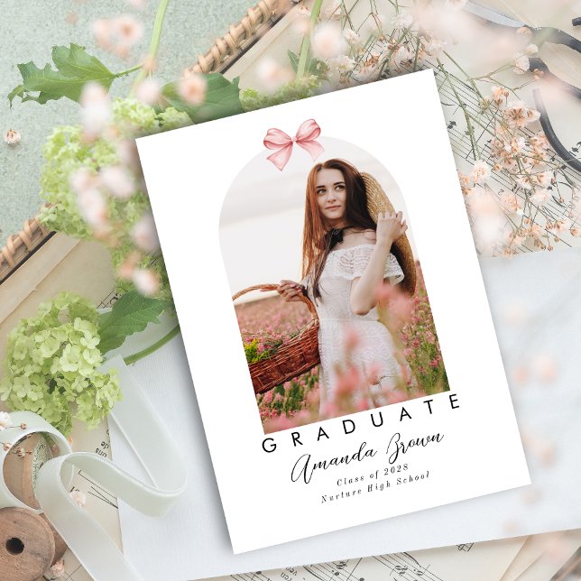 Formando Anúncio 2025 Arco cor-de-rosa Elegante (Criador carregado)