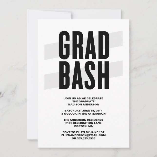 Formando Bash| Convite à Festa de formatura (Frente)