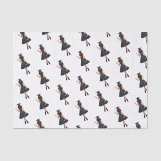 Formando Brunette 'Eu Fiz!' Papel de Seda | Gradu