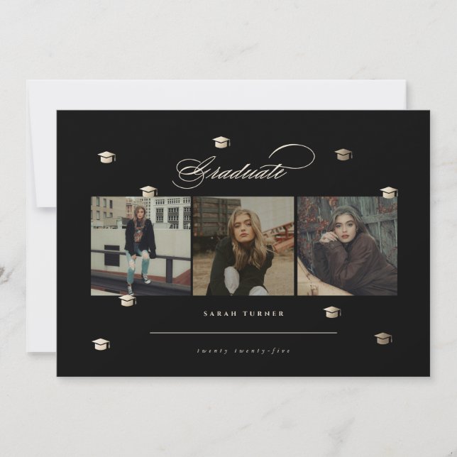 Formando | Convite para Graduação Elegante (Frente)