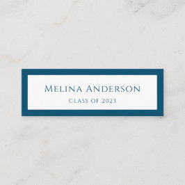 Formando de Anúncio de Graduação Azul Simples