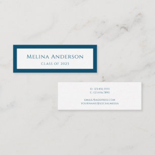 Formando de Anúncio de Graduação Azul Simples