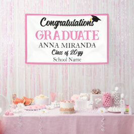 Formando de Formando de Parabéns rosa
