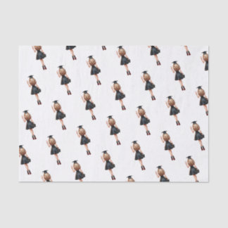 Formando Loiro 'Eu Fiz!' Papel de Seda