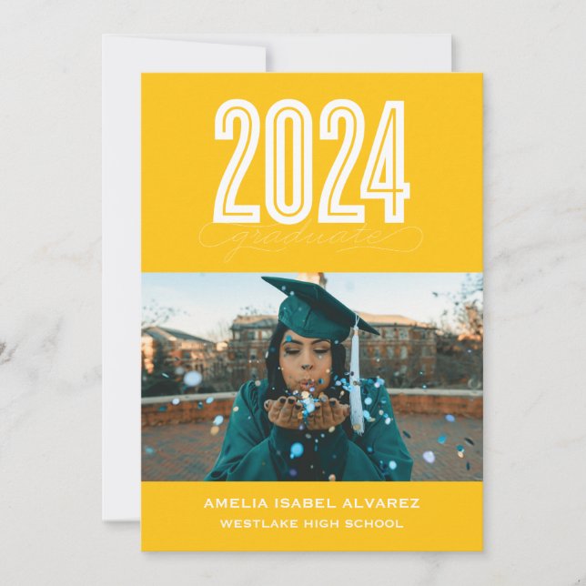 FORMANDO MODERN 2024 | CONVITE À GRADUAÇÃO DE FOTO (Frente)