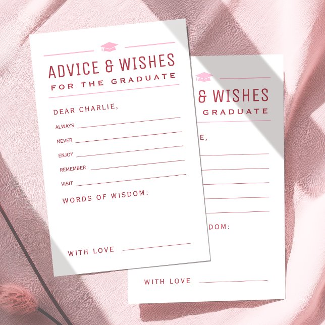 Formando Red Modern Typografia, conselhos e desejo (Red Modern Typography Graduate advice & wishes)