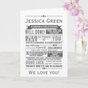 formando universitário de cartão de licenciatura