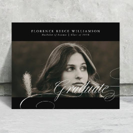 Formandos de Fotografia de Caligrafia Preta Premiu