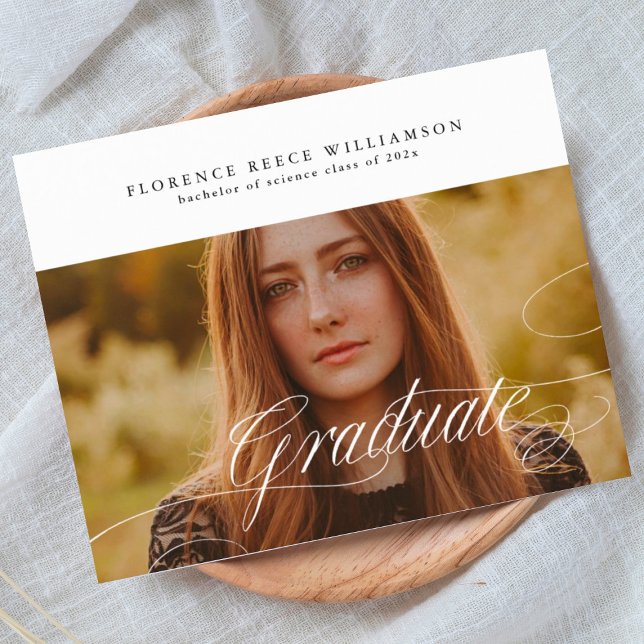 Formandos Personalizável de Fotografia de Caligraf (Criador carregado)