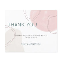 Formas Abstratas Orçamento Foto casamento Obrigado