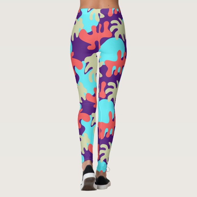 Formas de abstrato Escolha suas leggings de Yoga d (Verso)