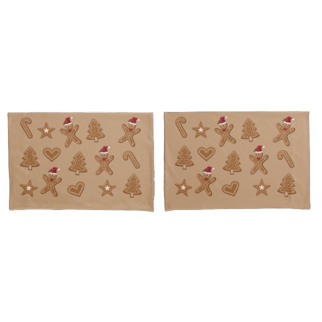 Formas de Biscoito de Natal de Gengibre em Marrom (Frente - conjunto)