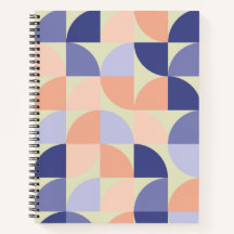 Formas de Design gráfico geométrico | Roxo e Coral