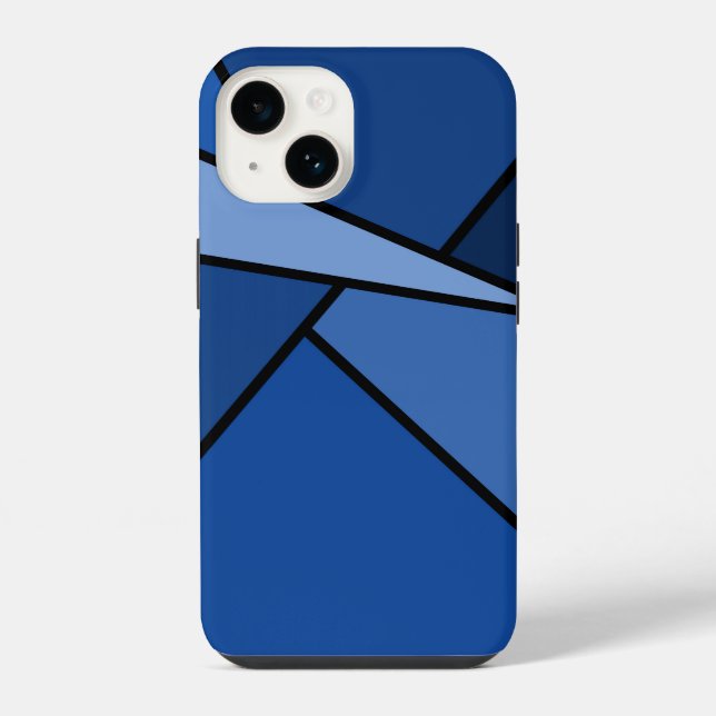 Formas Geométricas abstrato Azul (Verso)