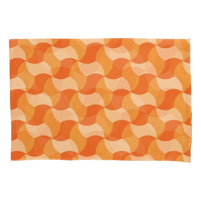 Formas geométricas de laranja: Azulejo Abstrato (Frente)