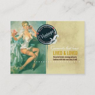 Formas nupciais do vintage - cartão de visita