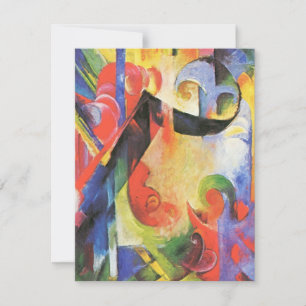 Formas Quebradas por Franz Marc, Arte Abstrato Vin