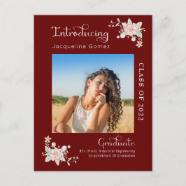 Formatação Floral Moderna Convite Fotográfico 2022