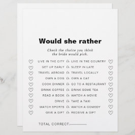 Formataria Ela O Jogo De Chá de panela De Preferen