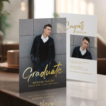 Formatura de Foto Casual com Letra Moderna