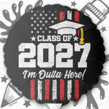 Formatura do Ensino Médio Bandeira Americana Turma