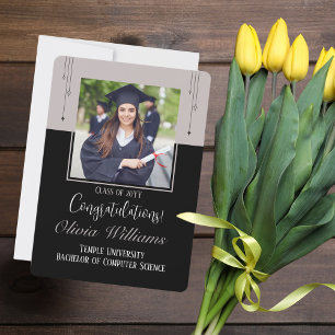 Formatura Foto Personalizada de Graduado, Moderno