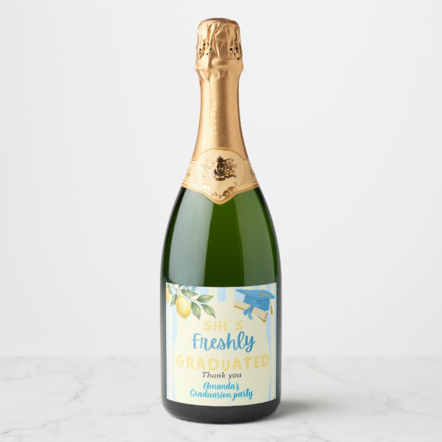 Formatura Limão com Listra Azul Recém-Formada (Frente)