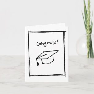 Formatura - Minimal - Cartão de Saudação Dobrado