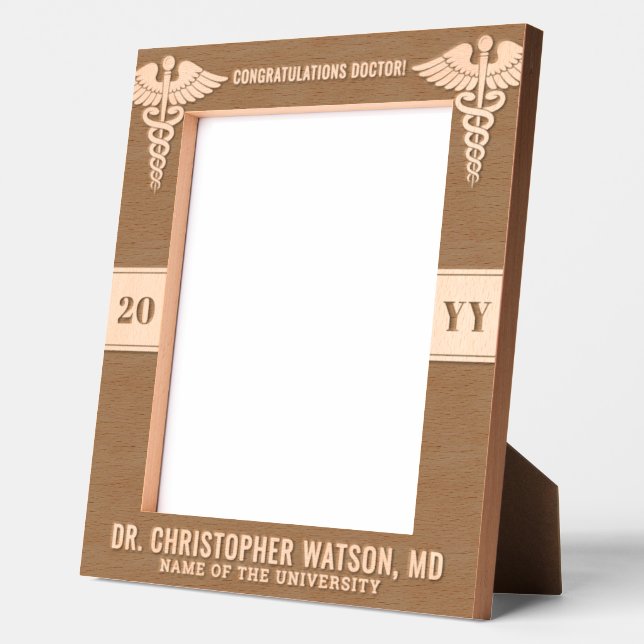 Formatura Personalizada de Médico de Escola de Med (Left)