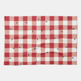 Formigas em um piquenique - Toalha de cozinha