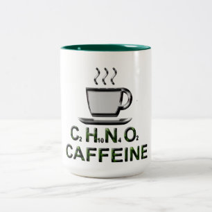 fórmula empírica cafeína caneca engraçada design