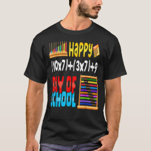 Fórmula Matemática 100 Dias De Camisa Escolar Para