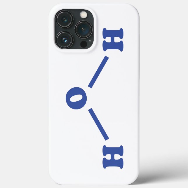 Fórmula Química Molecular Água (Verso)