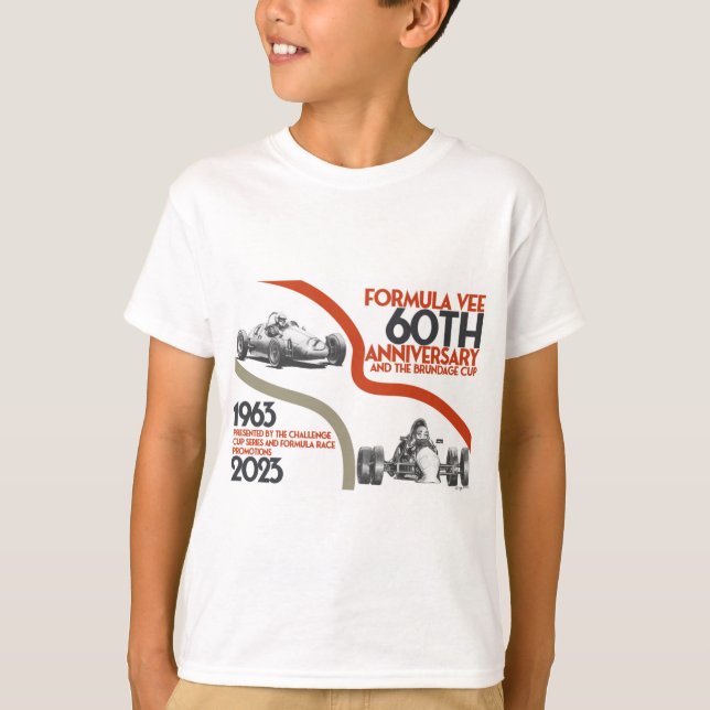 Fórmula vee 60ª t-shirt infantil (Frente)