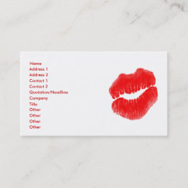 Formular Lábios Vermelhos Artistas Em Cartão de vi