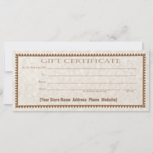 Formulário Personalizado de Cartão de Certificado