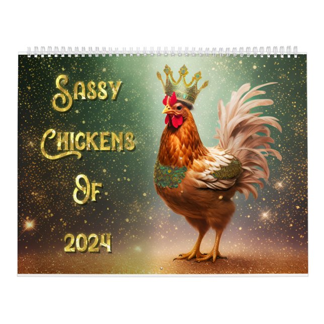 Fornos Sassy Duas Páginas Calendário Grande, Branc (Capa)