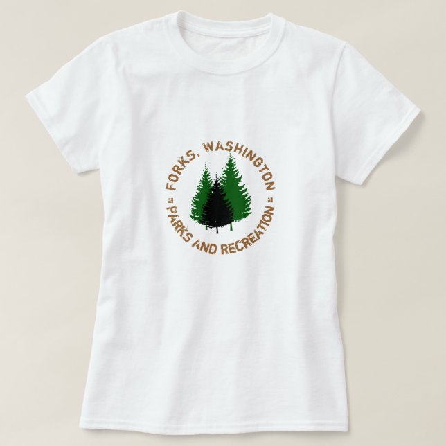 Forquilhas, parques de Washington e camisa da (Frente do Design)