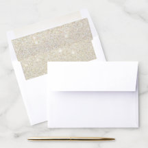 Forro fabuloso do envelope do brilho do ouro