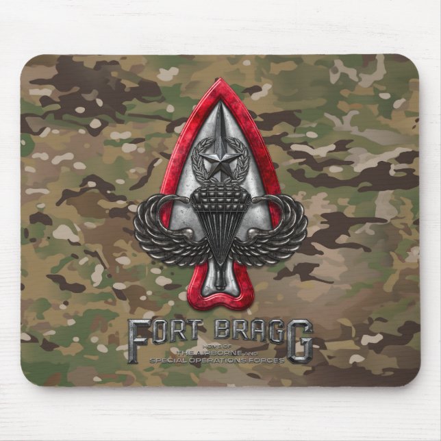 Fort Bragg Camo Mousepad (Frente)