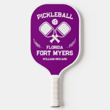 Fort Myers Florida EUA Purple e White Custom
