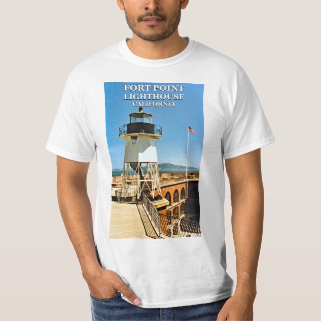 Fort Point Lighthouse, California T-Shirt (Frente)