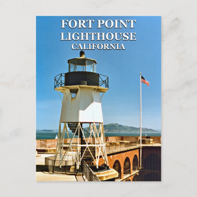 Fort Point Lighthouse, Cartão postal da Califórnia (Frente)
