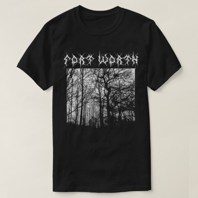 Fort Worth Black Metal T-shirt Metalshirt (Frente do Design)