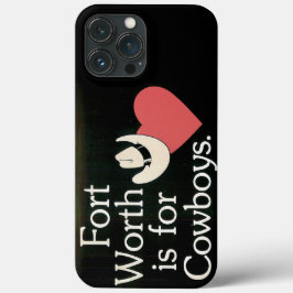 Fort Worth Cowboy iPhone / iPad case